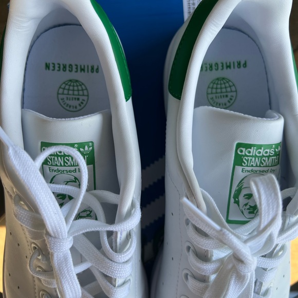Adidas Stan smith Sz 8 1/2 men white/green with original box(NWT). - Picture 4 of 6
